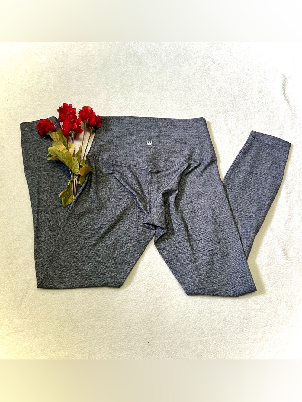 Lululemon Athletica Align II Herringbone Grey Leggings - Size 4